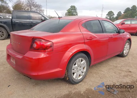 2013 Dodge Avenger Se from USA, damaged, VIN 1C3CDZAB8DN547908
